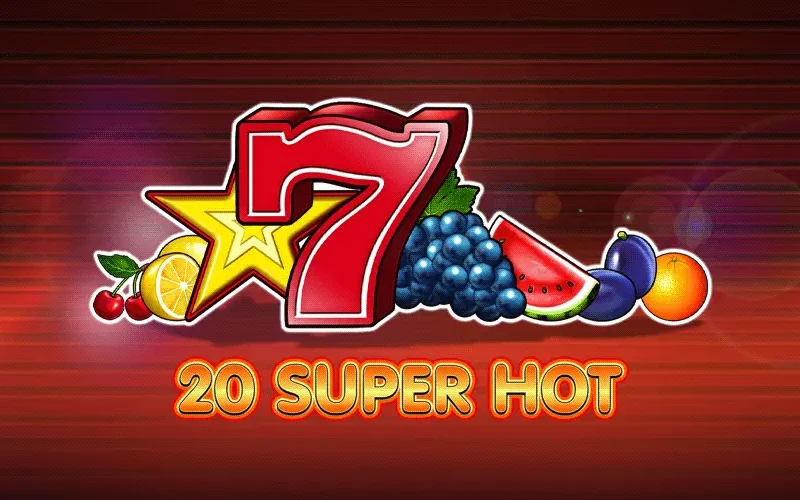 Turn up the heat with 20 Super Hot for a traditional burning fruit experience featuring stacked symbols.