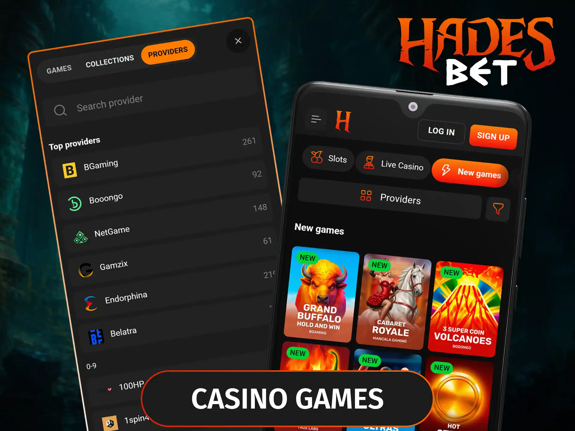 Access the Hadesbet app casino lobby to play thousands of premium slots, crash games, and table titles directly from your smartphone.