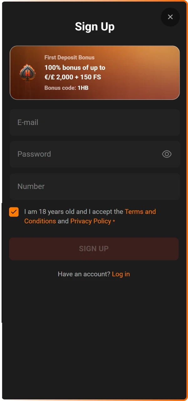 Open the Hadesbet app registration page to create your account and start playing.