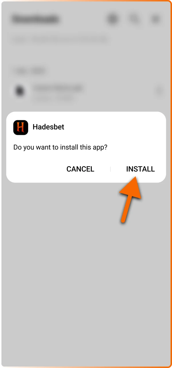 Download the APK file directly to your smartphone to begin the setup process for the mobile casino platform.