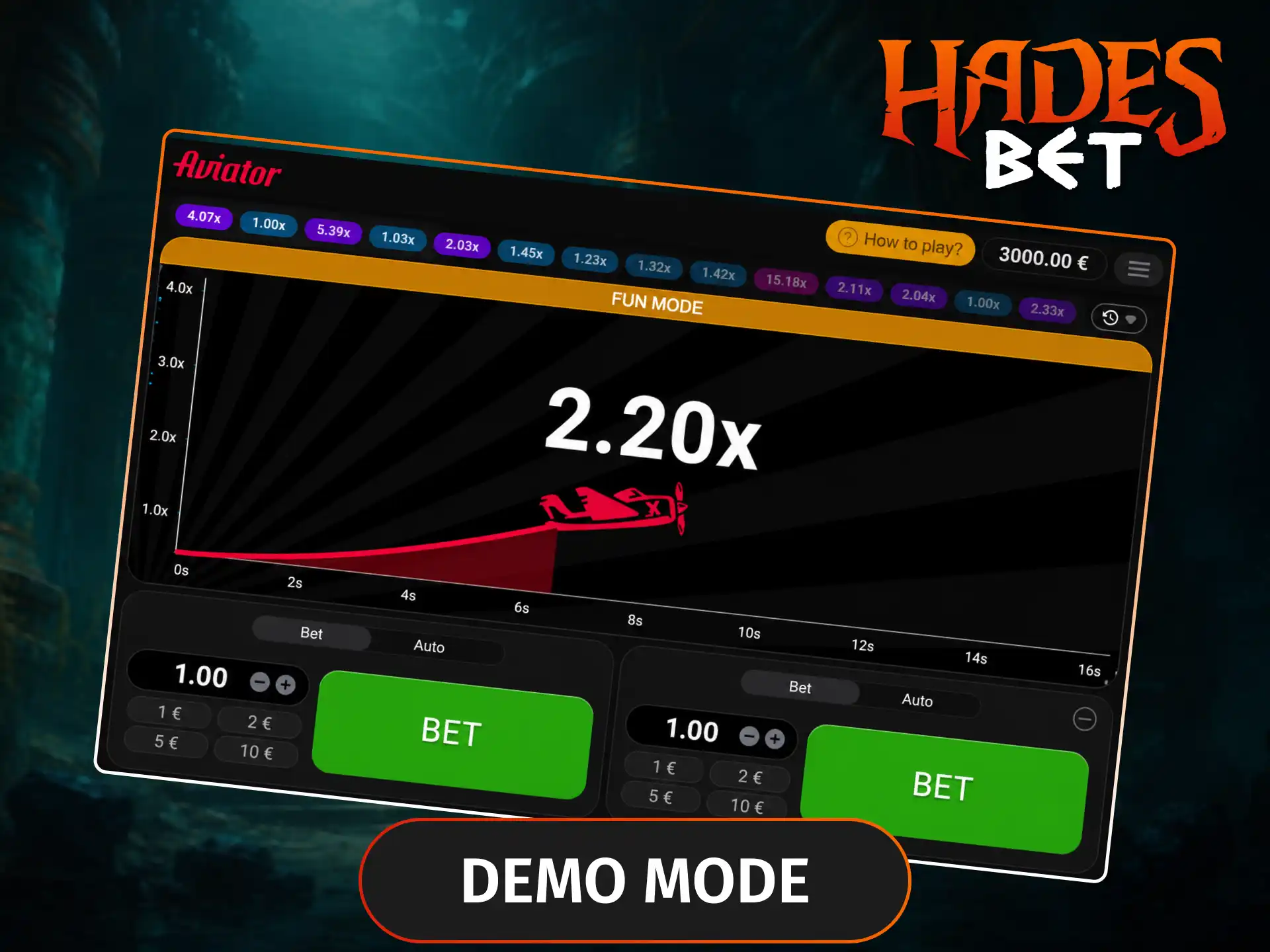 Launch the try Aviator demo mode on Hadesbet no deposit needed to practice your timing and master the crash mechanics without any financial risk.