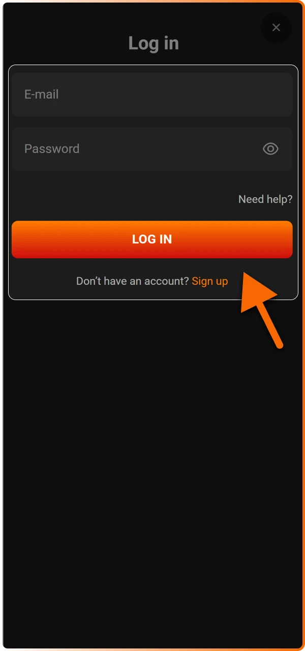 Log in to Hadesbet using your verified details to access the full lobby of instant-win games and features.