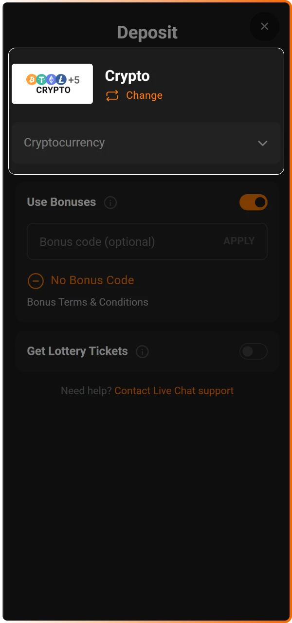 Make a qualifying deposit through our secure cashier to meet the minimum requirements for your chosen reward.