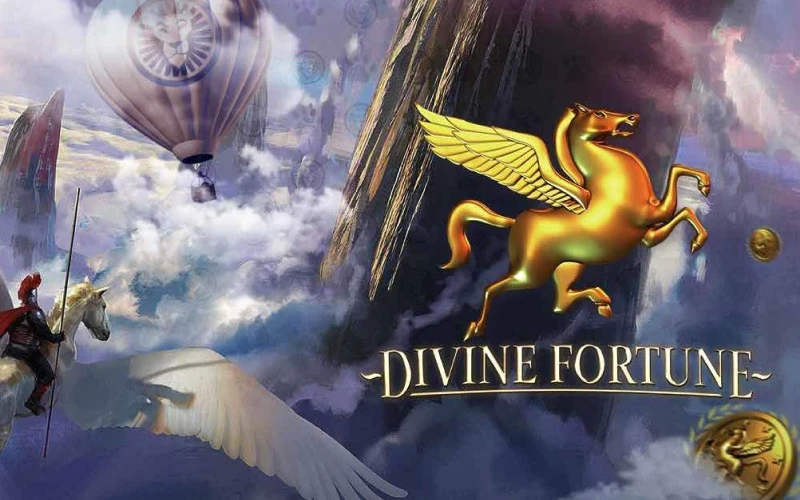Seek the favor of ancient mythical creatures in Divine Fortune to trigger falling wild respins and local jackpots.