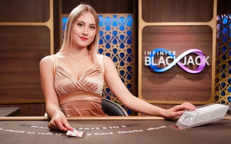 Take a seat at Infinite Blackjack for a classic card game experience with unlimited seats for players.