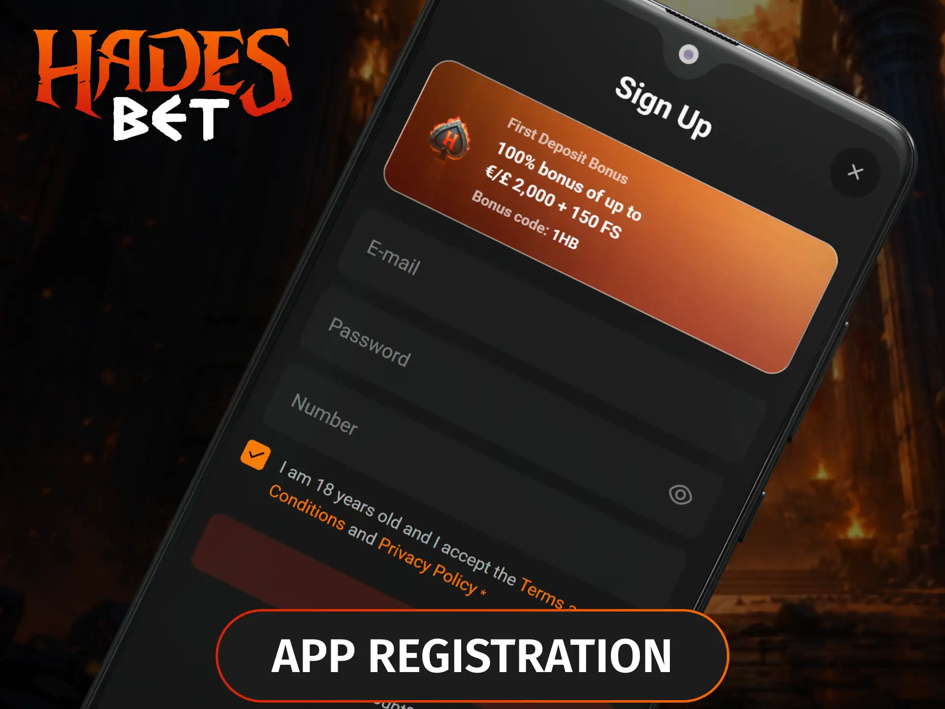 Use the Hadesbet mobile app to create your account on the go and access exclusive mobile betting features in the UK.