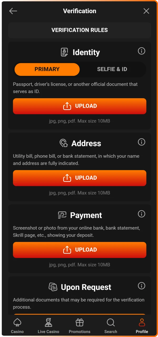 Complete two factor authentication if enabled to provide an extra layer of security for your Hadesbet account.