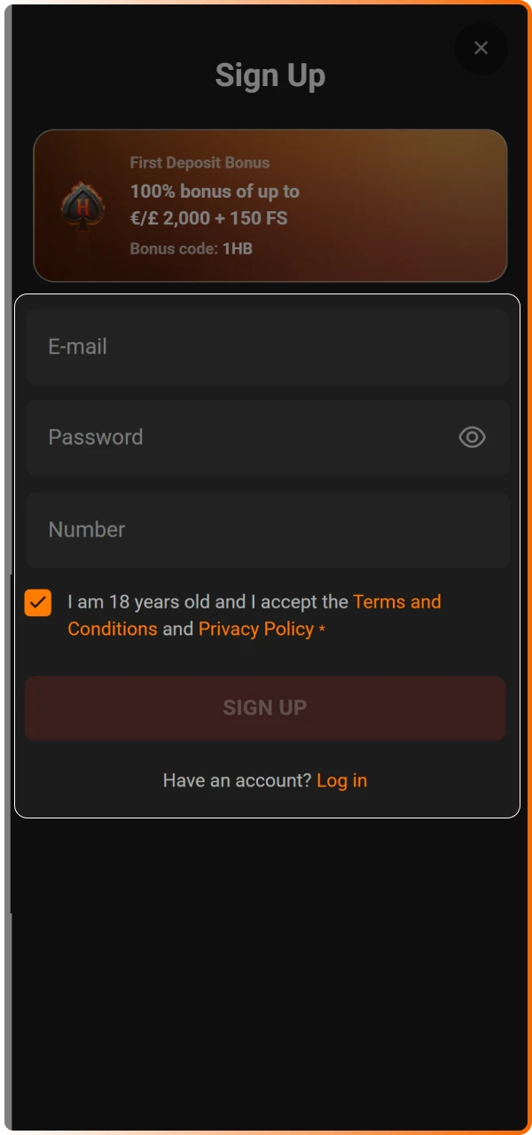 Register your account as a new player to become eligible for the exclusive Hadesbet sign up offer.
