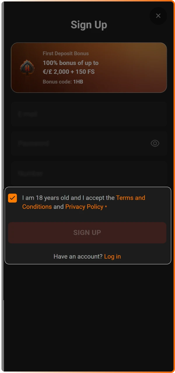 Agree to the terms and confirm your email to finalize your registration and protect your account data.