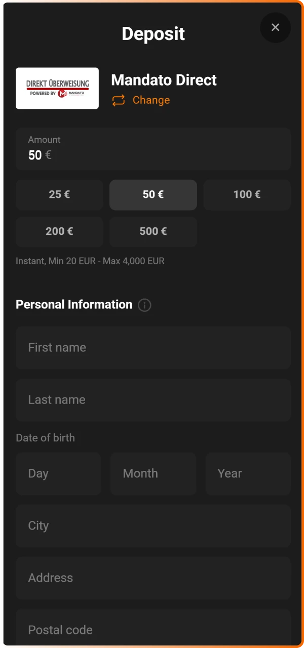 Make a qualifying deposit using your preferred payment method to meet the requirements for the Hadesbet welcome promotion.