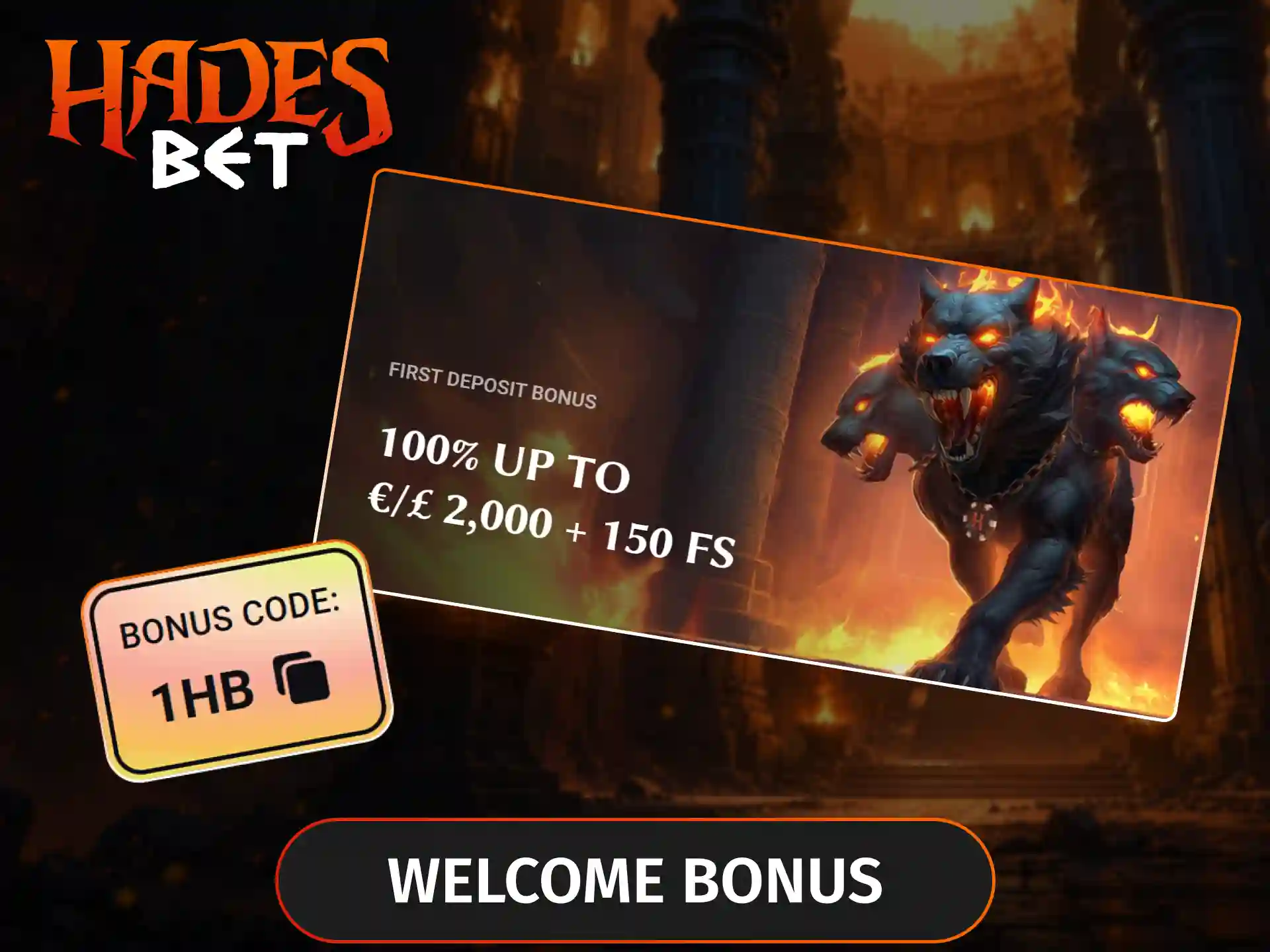Activate the welcome bonus for slot players at Hadesbet to receive a significant deposit match and a bundle of free spins for top titles.