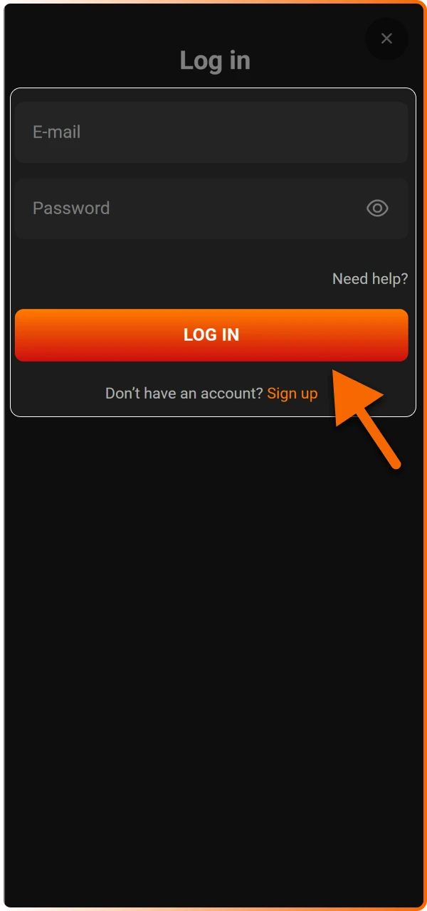 Log in to your account using your secure credentials to access the Hadesbet member area and financial tools.